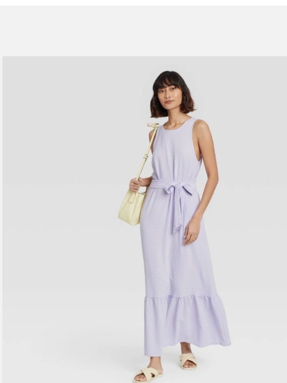 a new day Lavender Sleeveless Tie-Waist Maxi Dress